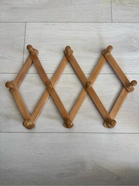 Wood Peg Rack Wall Hooks